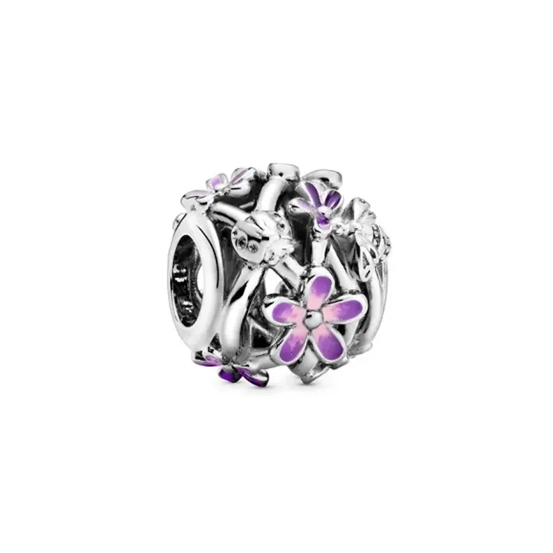 Pandora Openwork Purple Daisy Charm 798772C02
