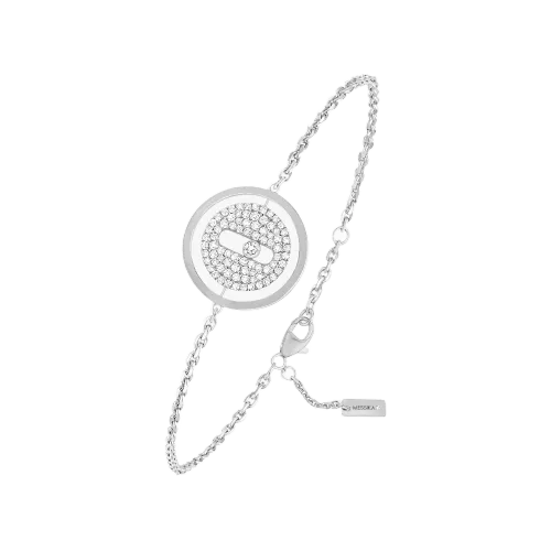 Pulseira Lucky Move ouro branco com diamantes