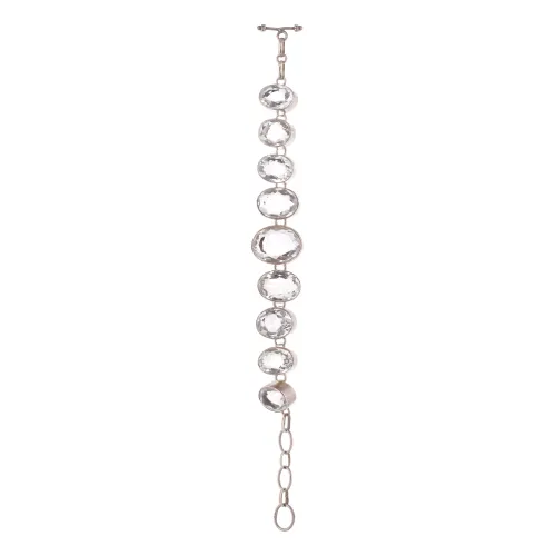 Pulseira Koh-I-Noor em Prata com Cristal Rocha