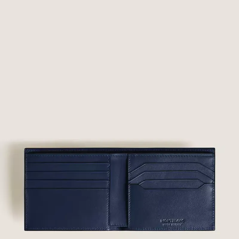 Montblanc Carteira Meisterstuck 8cc Preto/Azul 221324