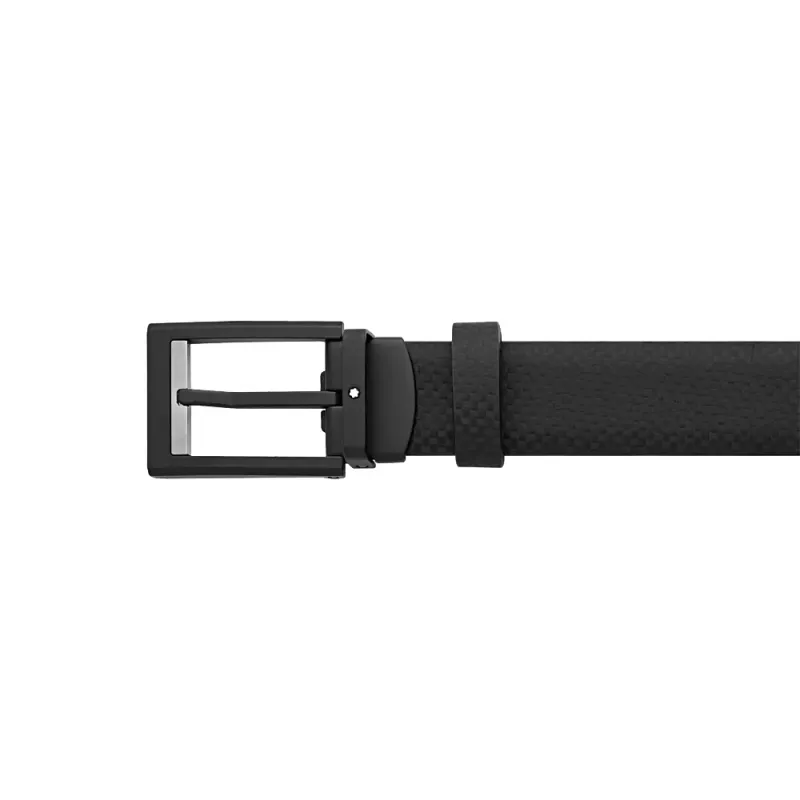 Montblanc Cinto Masculino Couro Preto Mate 123907