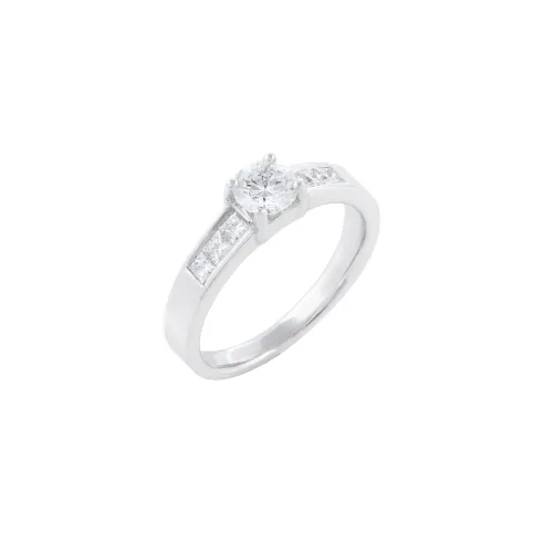 Image White Gold Ring with Diamonds