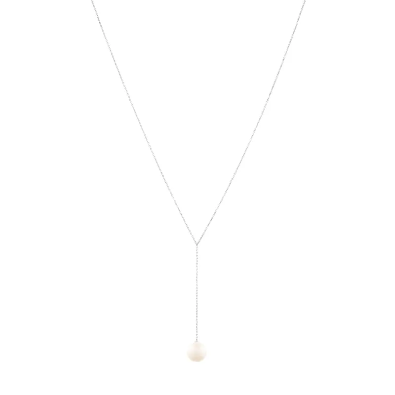 Marcolino Colar Em Ouro Branco Com Perola 95117