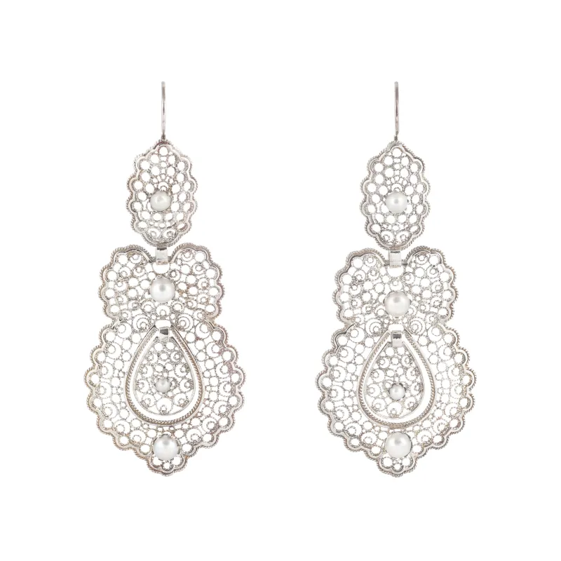 Marcolino Brincos de Filigrana em Prata 0151.C