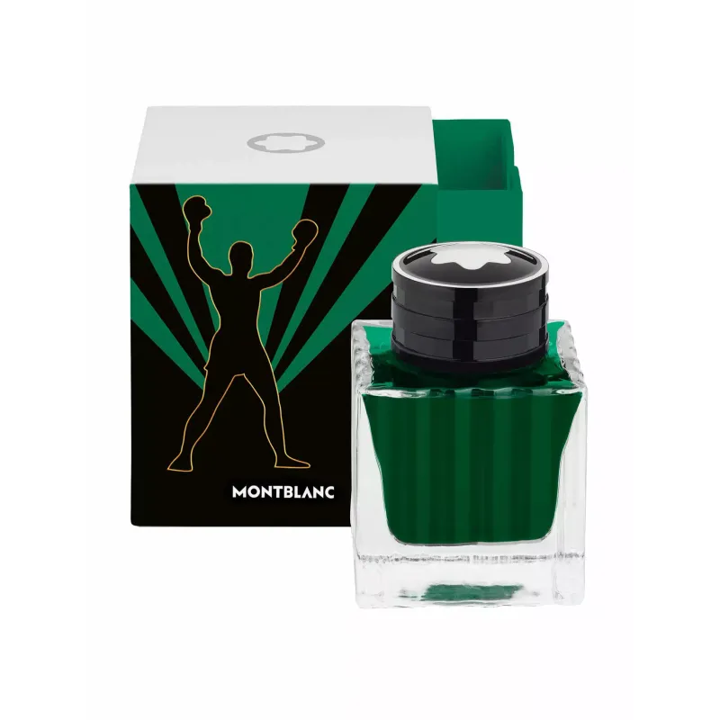 Montblanc Ink bottle 50 ml, green, Great Characters Muhammad Ali 130298
