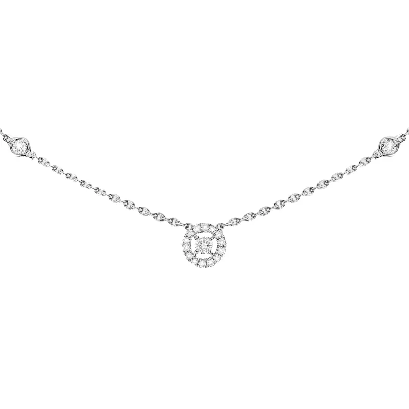 Messika Fio Joy Ouro Branco com Diamantes MEK.10.FI.05370.WG