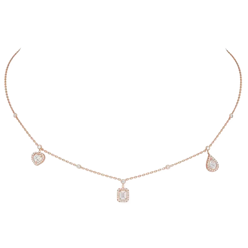 Messika Rose Gold Diamond Necklace FI.11945.PG