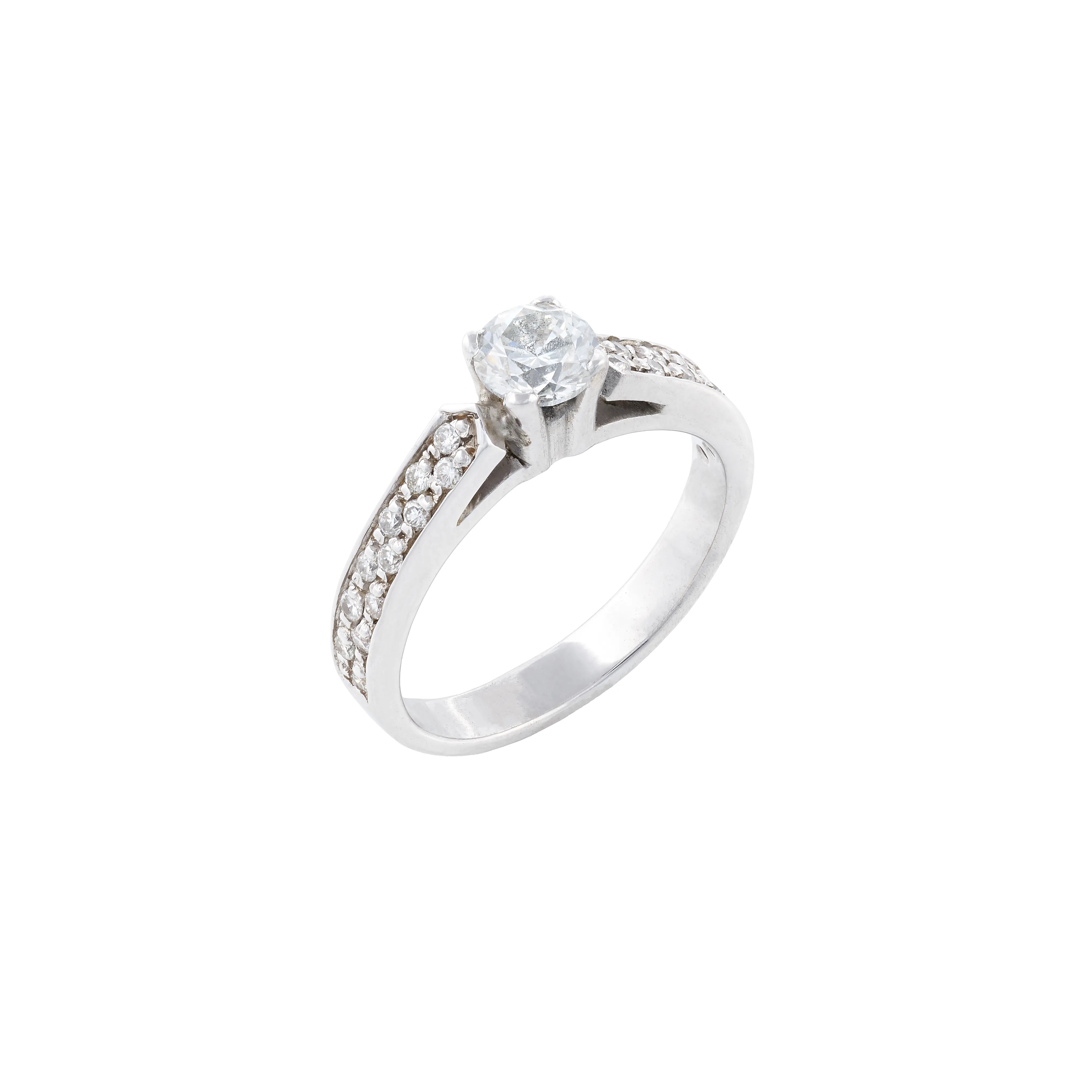 White Gold Ring with Diamonds