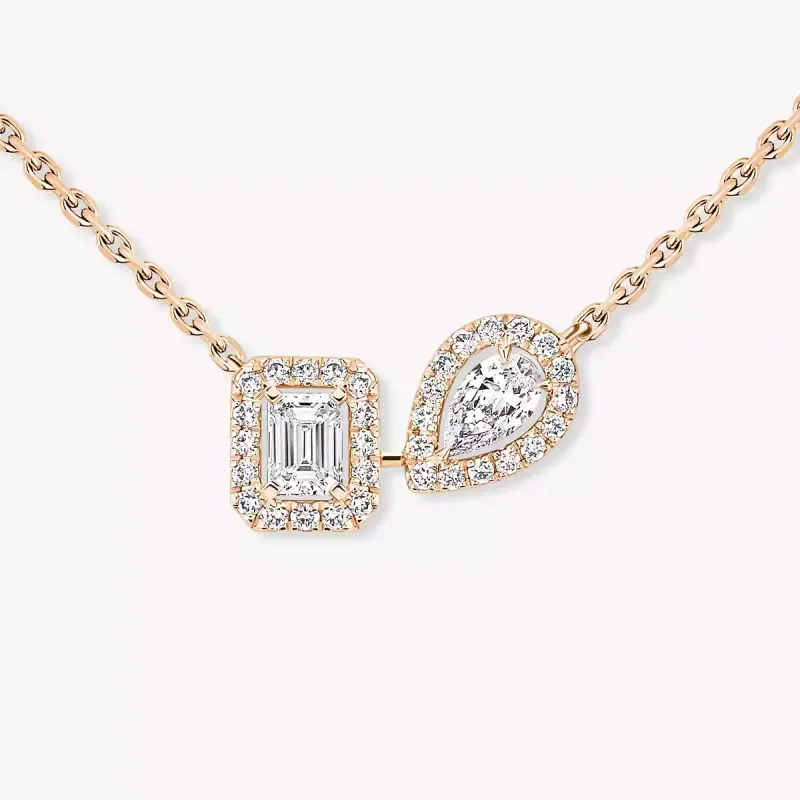 Messika Colar de Diamantes em Ouro Rosa FI.14534.PG