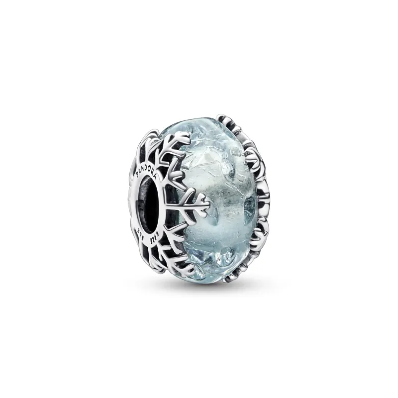 Pandora Conta Winter Blue Snowflake Murano 792377C00