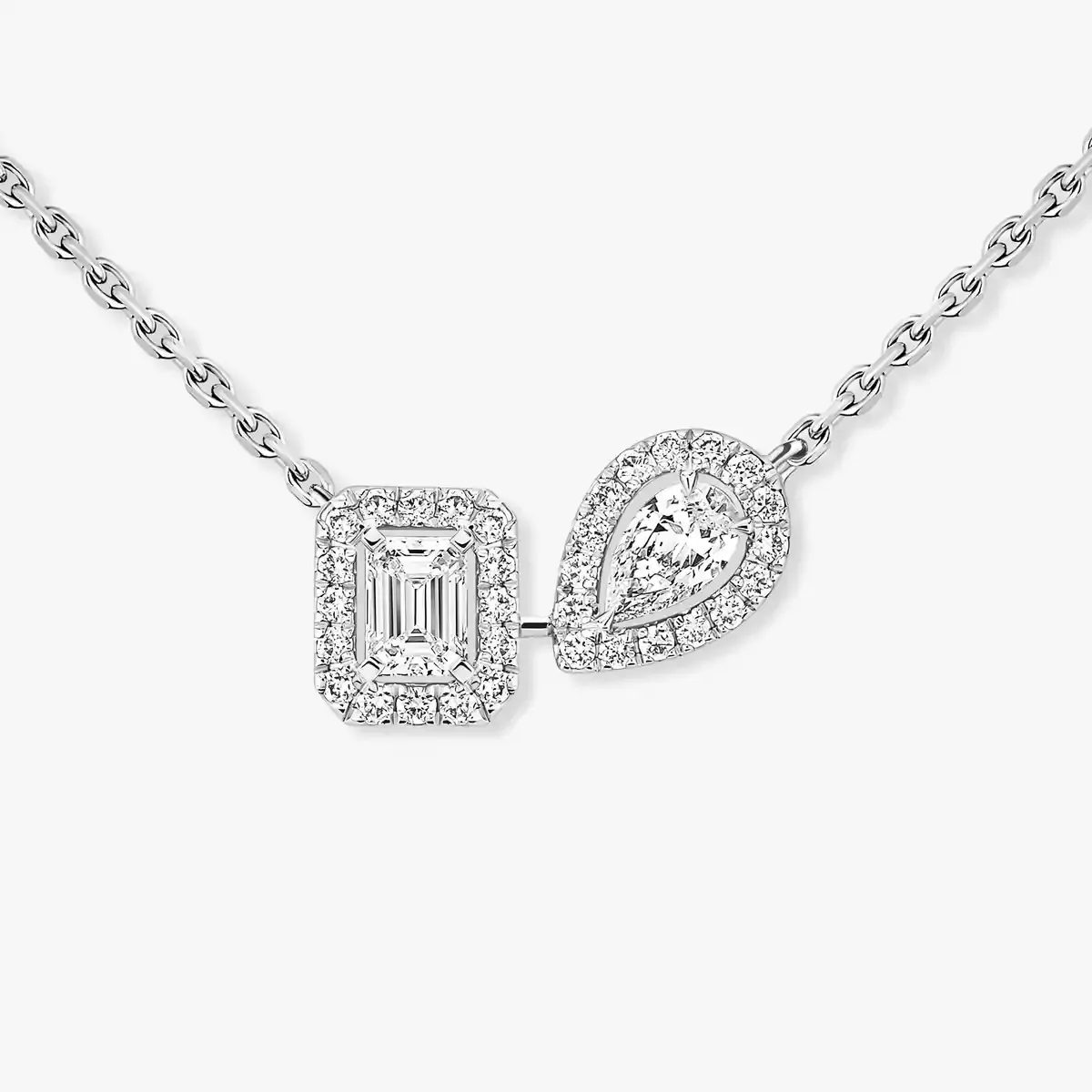 Image White Gold Diamond Necklace