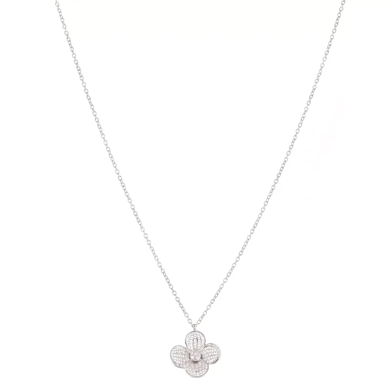 Eleutério Colar Ouro Branco com Diamantes CLOB0109