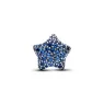 Star sterling silver charm with stellar blue crystal         793026C01