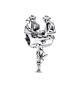 Disney Tinkerbell Hooks ship sterling silver charm          