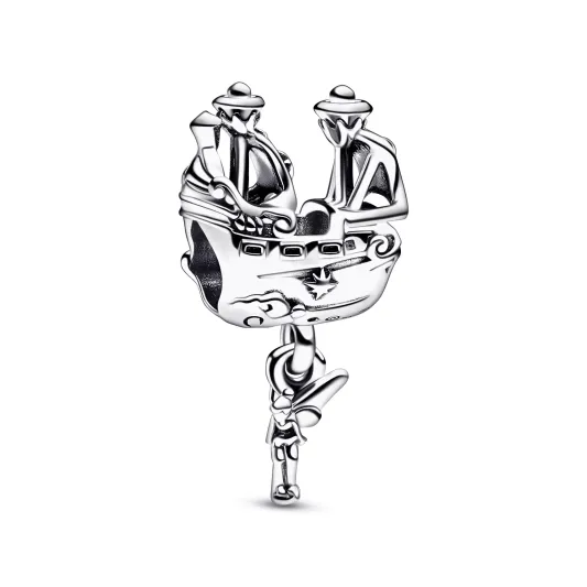 Pandora Disney Tinkerbell Hooks ship sterling silver charm 792521C00