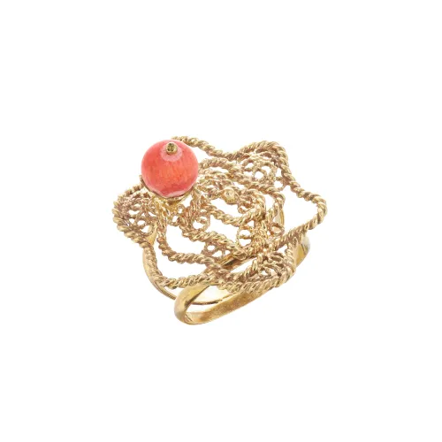 Image Coral Filigree Ring