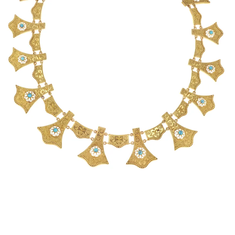 Marcolino Colar Filigrana com Turquesa 00COL0737A