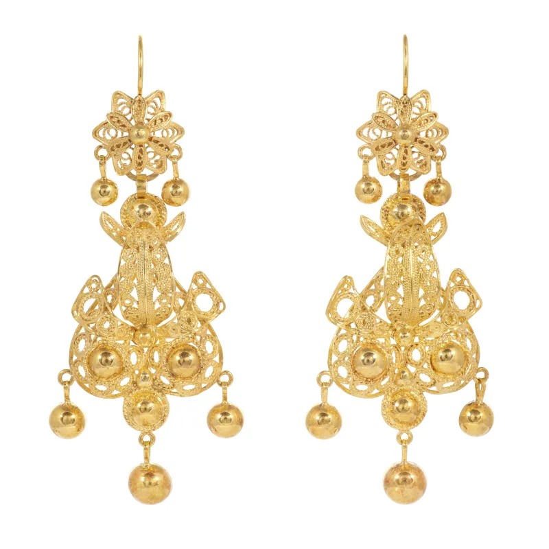 Marcolino Brincos Ouro Amarelo 18BR-OA1008-154