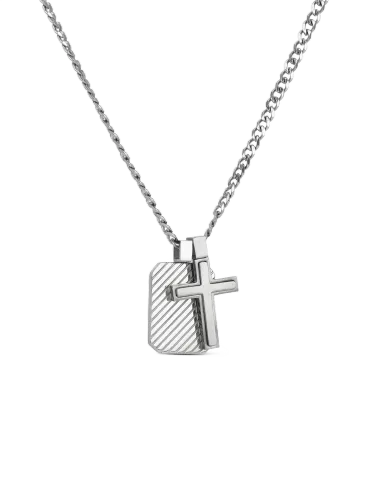 Image ONE Men Guardian Steel Necklace