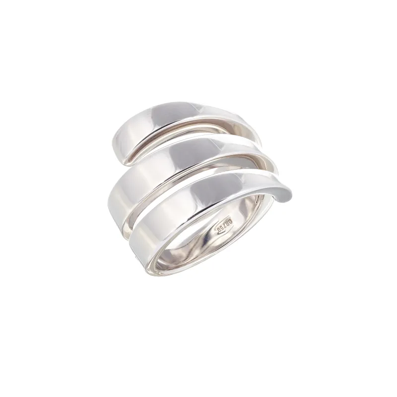 Marcolino Fred Anel Serpentine Ouro Branco 4B0032