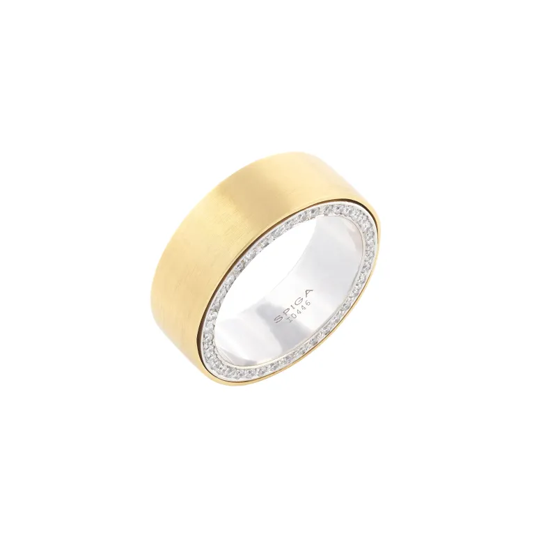 Marcolino Spiga Wedding Ring Yellow Gold Inside Peace SRI1.LA233S