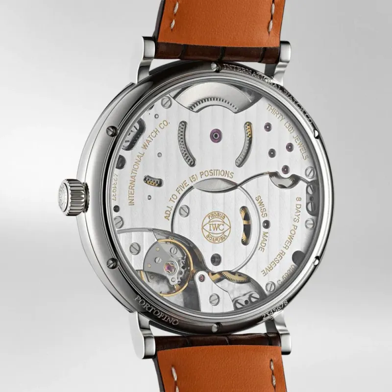 Iwc Schaffhausen Portofino Hand-Wound 8 Dias A/P  Most Silver IW510103