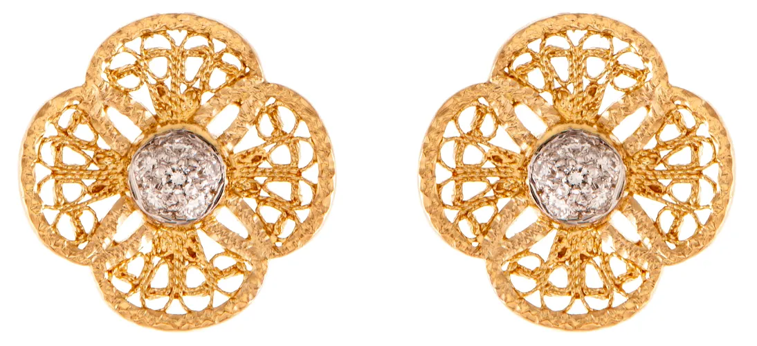 Image Yellow Gold Earrings