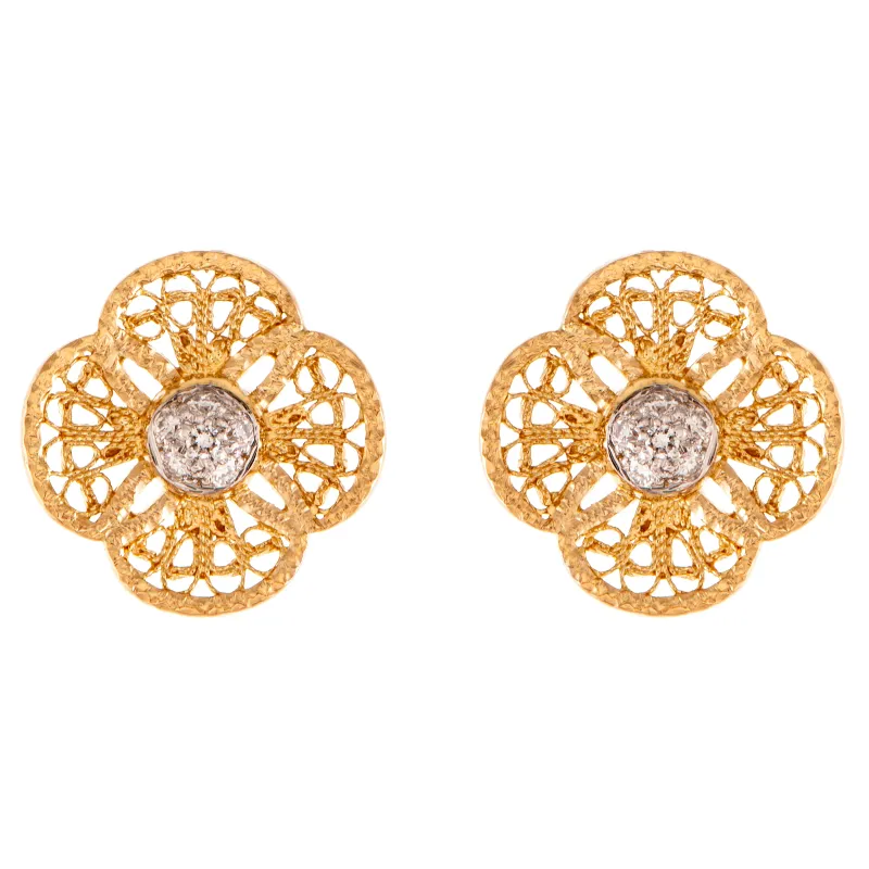 Eleutério Yellow Gold Earrings BROA0001