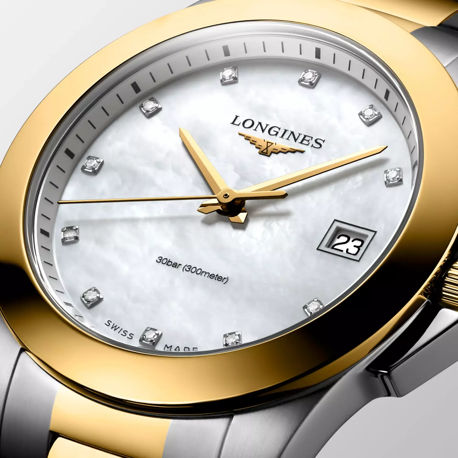 Imagem Longines Conquest Aço/PVD Amarelo