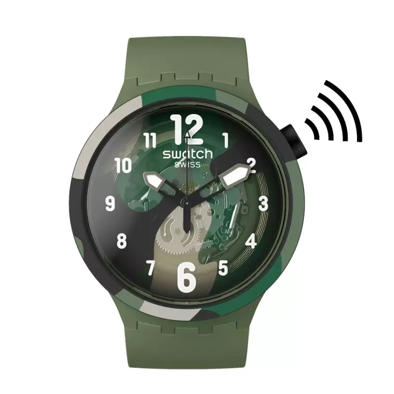 Swatch LOOK RIGHT THRU GREEN PAY! SB05G108-5300