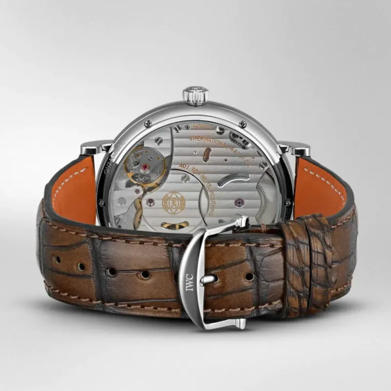 Iwc Schaffhausen Portofino Hand-Wound 8 Dias A/P  Most Silver IW510103