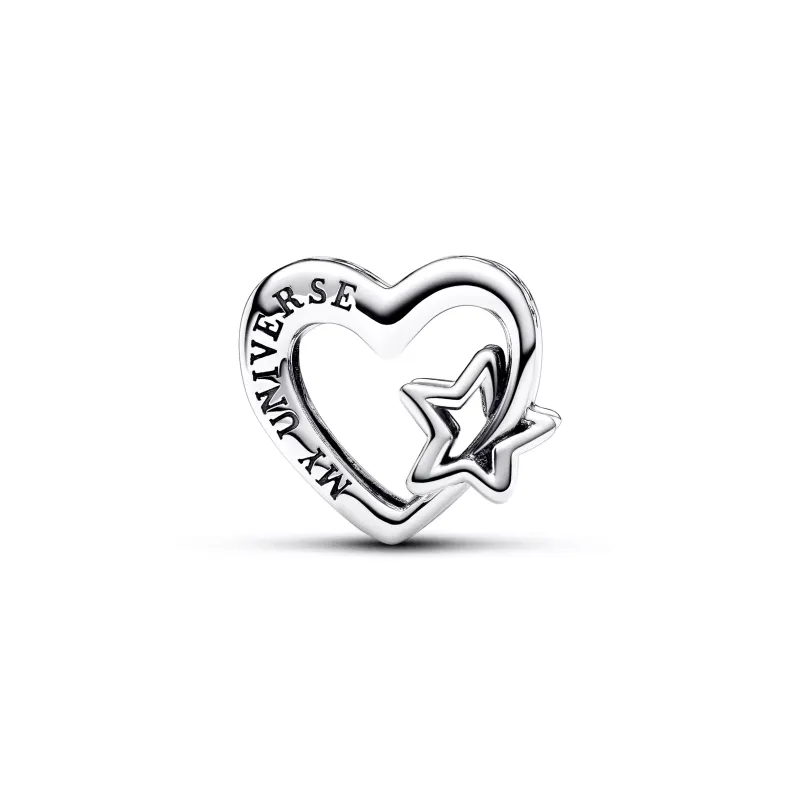 Pandora Heart sterling silver charm 792829C00