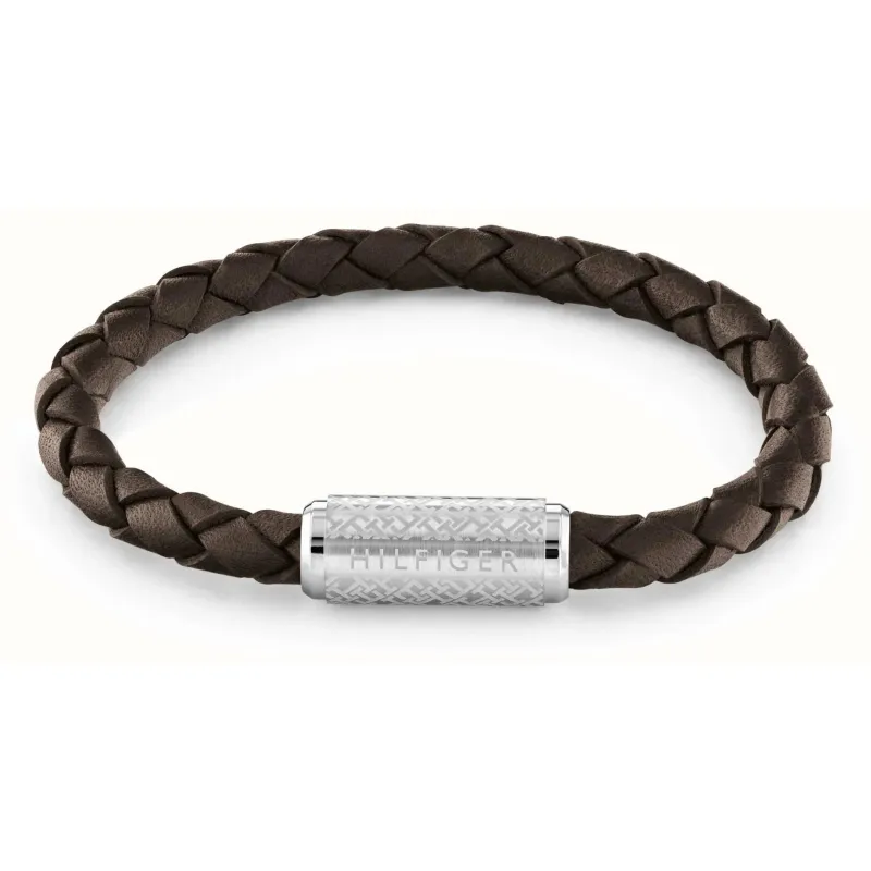 Tommy Hilfiger THJ Pulseira Homem MAGN/AJUST PELE TOBACCO 2790478