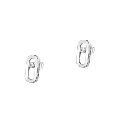 Brincos Move Uno Plain Ouro Branco