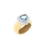 Bicolor Ring with Blue Topaz                                 5073