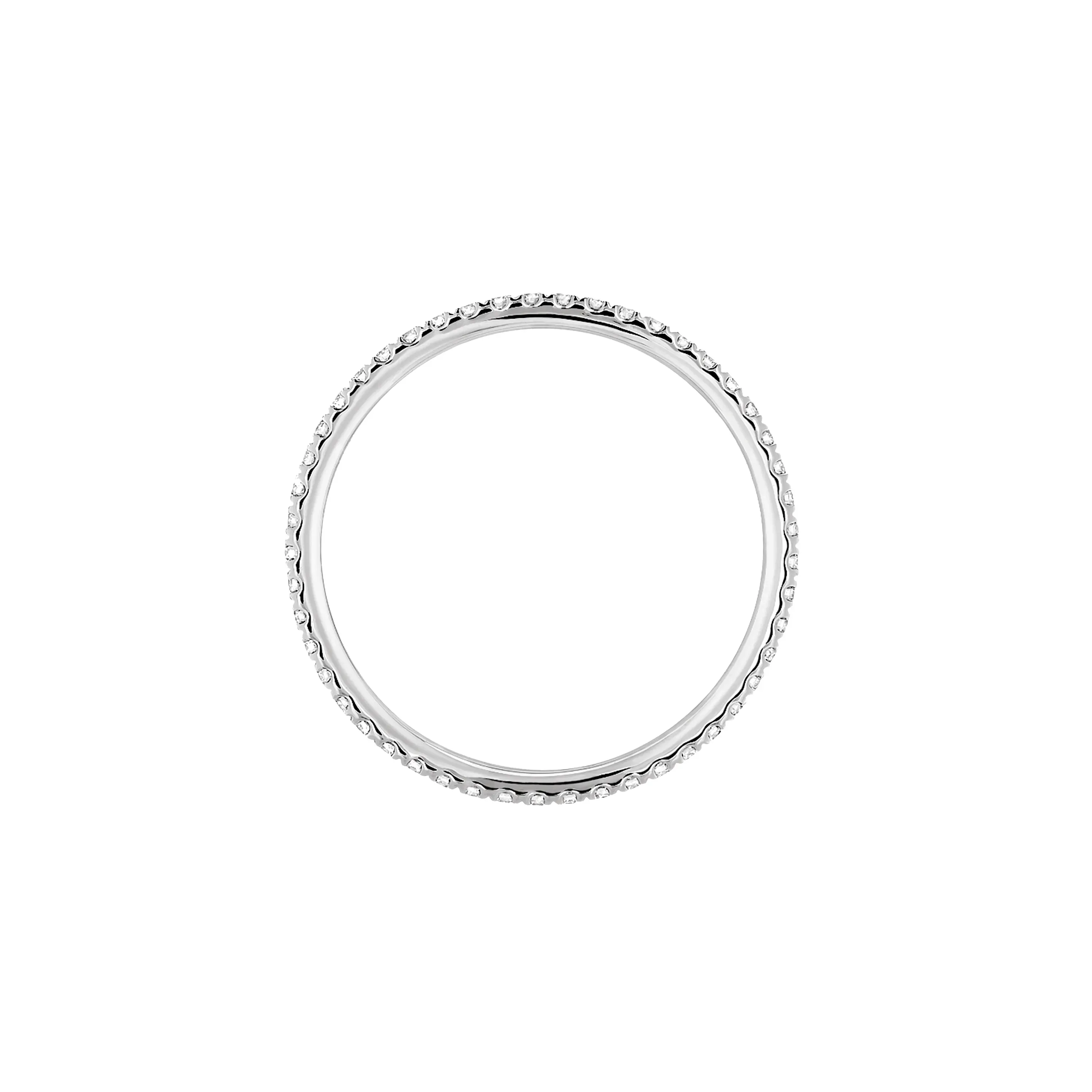 Imagem Anel Gatsby Ouro Branco com diamantes