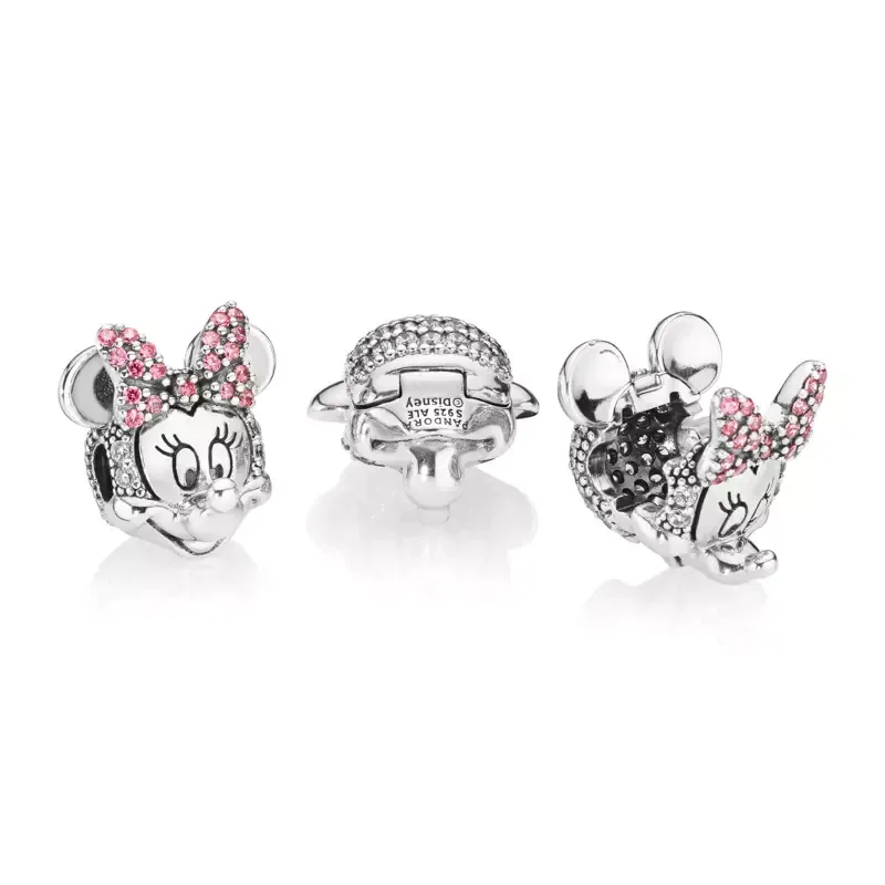 Pandora Clip Disney Minnie Mouse Pink Pavé Bow 797496CZS