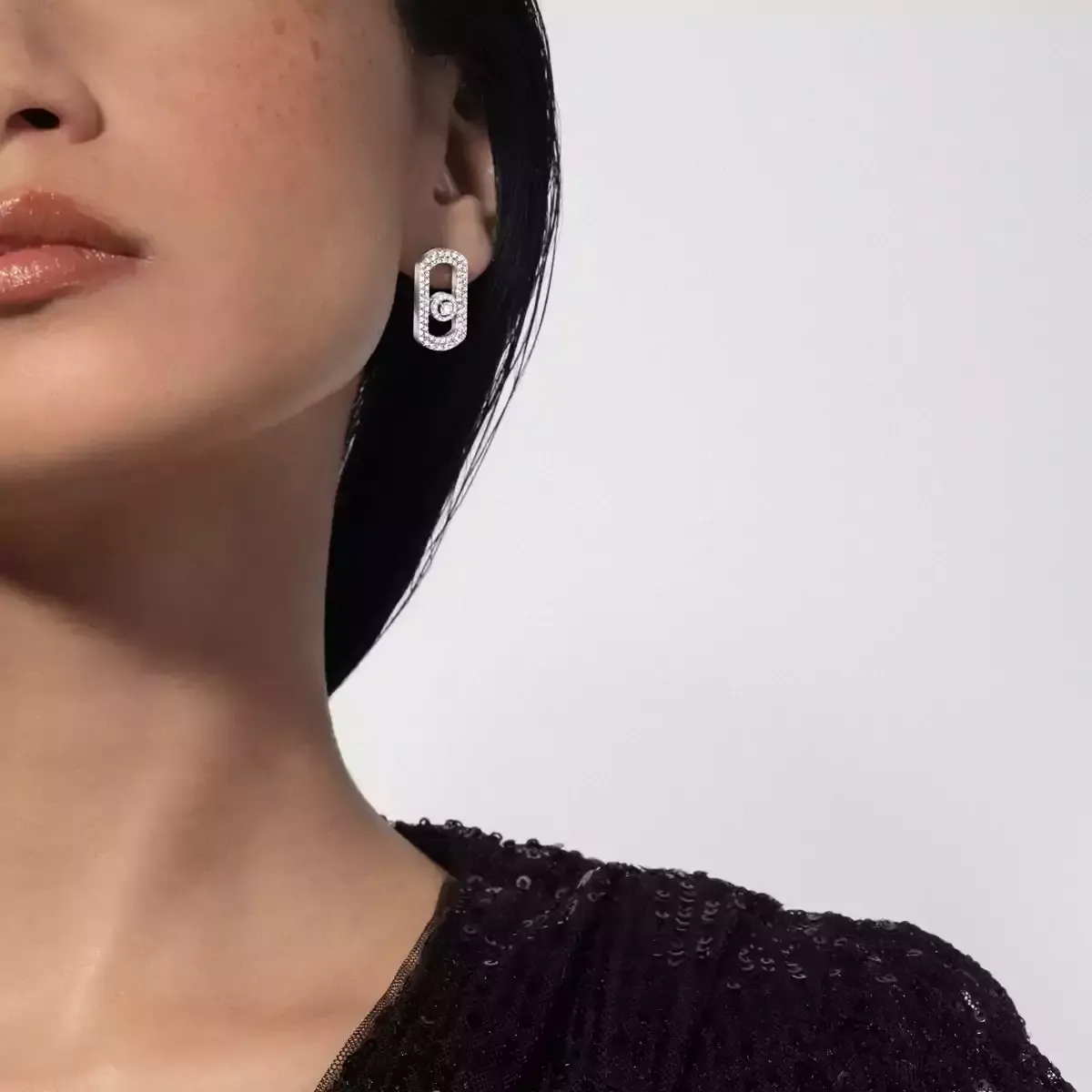 Brincos de Diamante em Ouro Branco