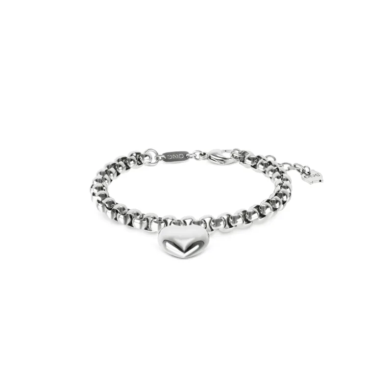 ONE Pulseira One Senhora Heartful Silver OJBH07S