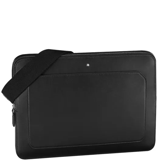 Montblanc Leather Meisterstuck Urban Laptop Case Black 124079