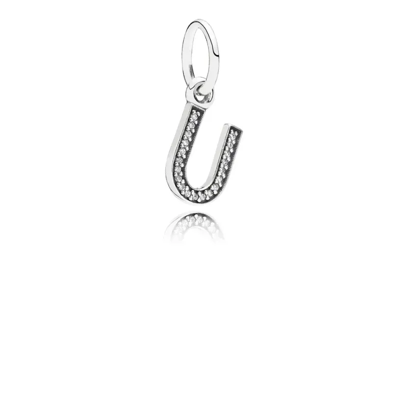 Pandora Pendente Prata Letra "U" 791333CZ