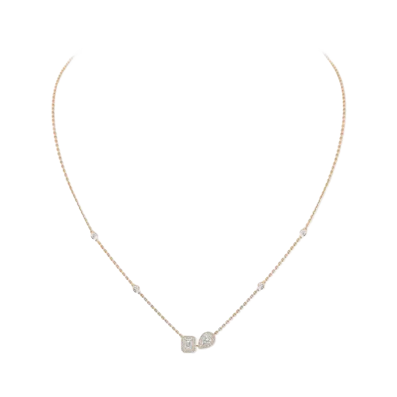 Messika Rose Gold Diamond Necklace FI.14534.PG