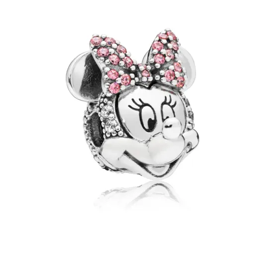 Pandora Clip Disney Minnie Mouse Pink Pavé Bow 797496CZS