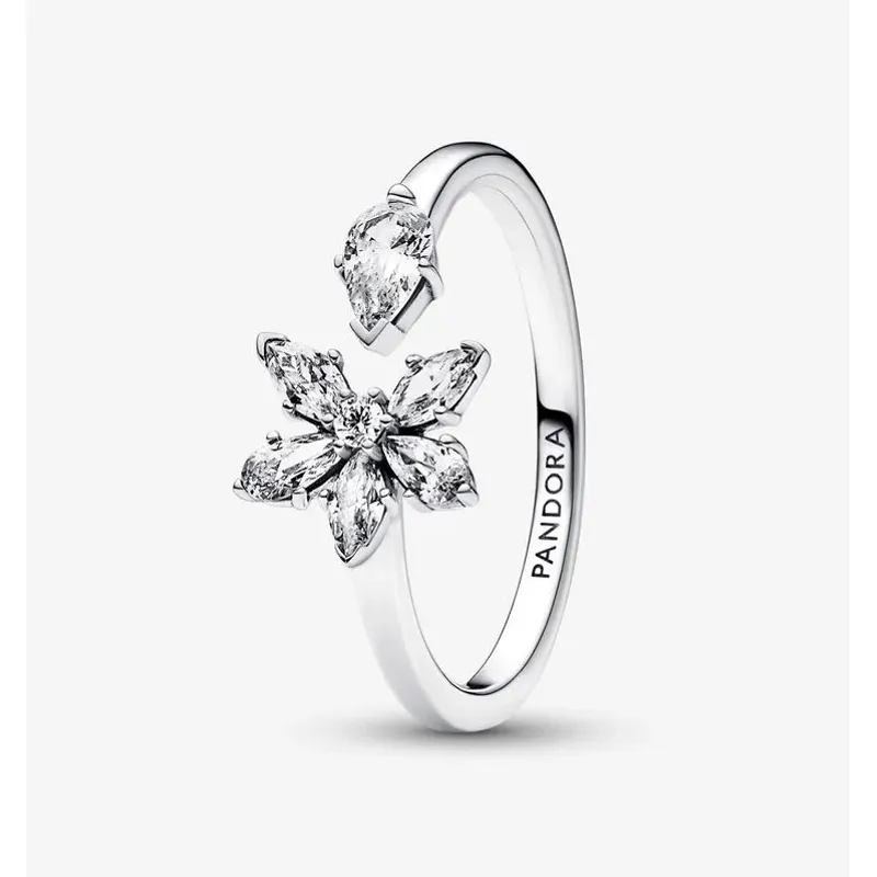 Pandora Anel Aberto Sparkling Herbarium 192611C01-54