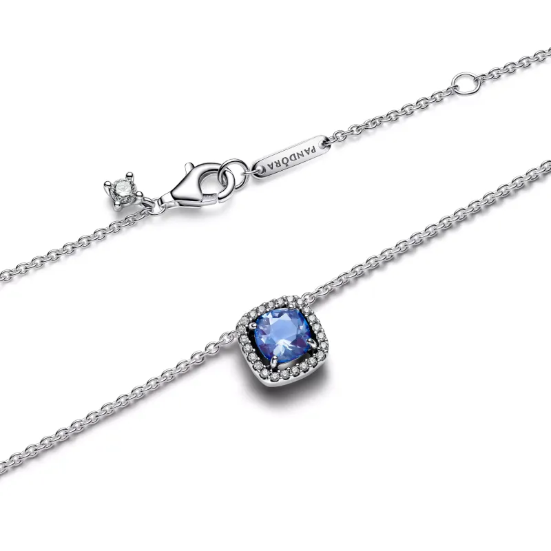 Pandora Colar Pendente Auréola Quadrada Brilhante 393560C01-45