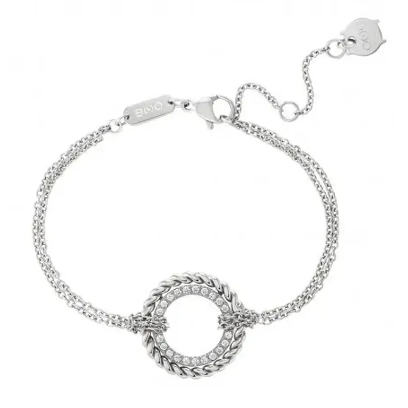 ONE Pulseira Silvery Circle OJSCB02S