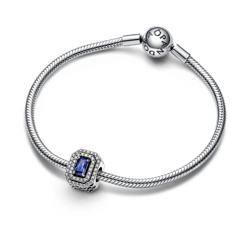 Pandora Conta Blue Sparkling Levelled Rectangular 792385C01