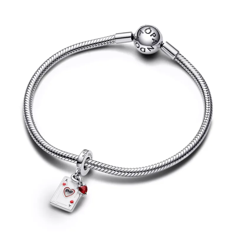 Pandora Disney Villains Queen of hearts sterling silver dangle with 793420C01