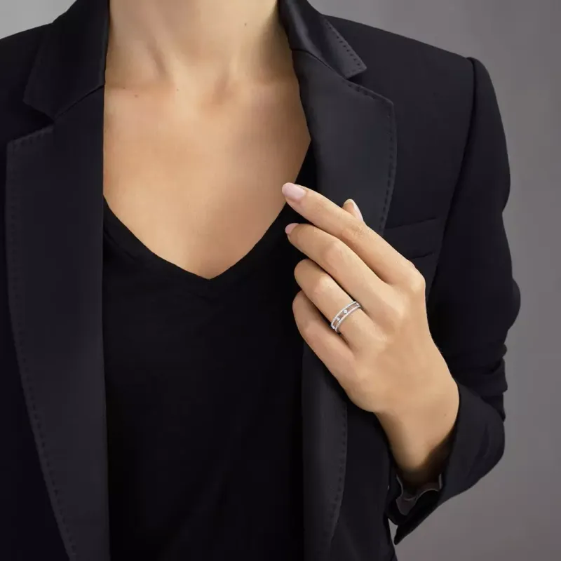 Messika Anel Move Romane Ouro Rosa com Diamantes MEK.01.AN.7080.PG.