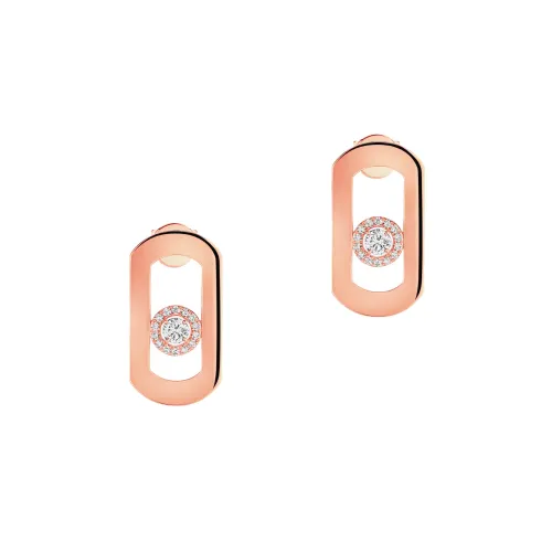 Brincos So Move Ouro Rosa com Diamantes                     